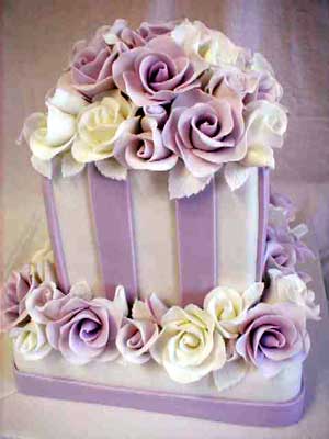 Violet Wedding Cake