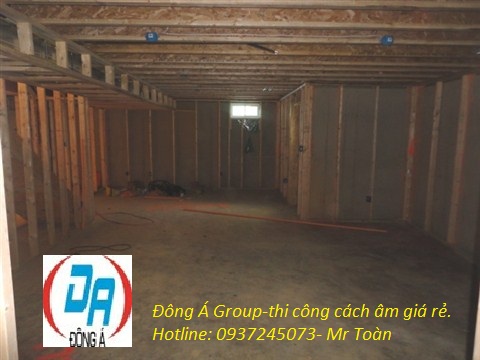 hình ảnh thi công cách âm karaoke thực tế