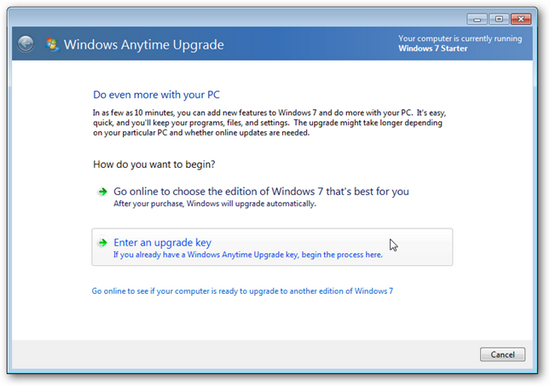 Upgrade Windows Vista To Windows 7 Cost