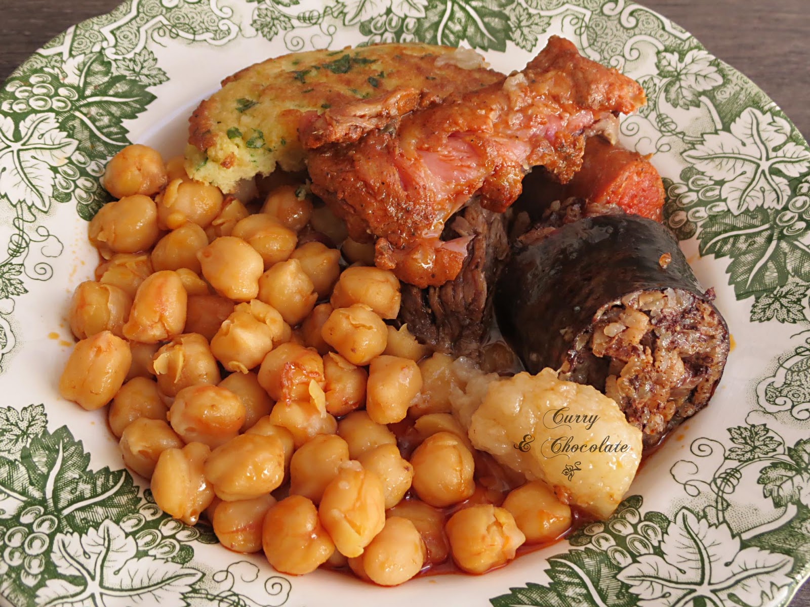 Cocido de garbanzos burgalés – Chickpea stew Cocido de garbanzos burgalés – Chickpea stew