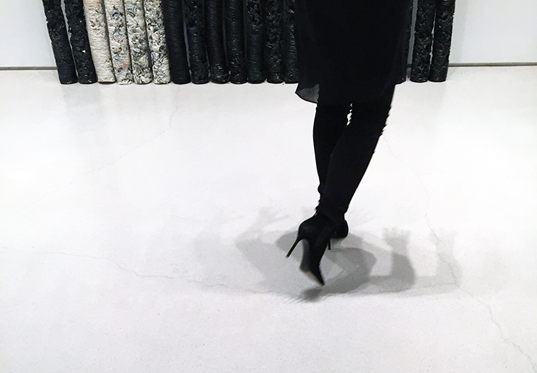 Sperone Westwater gallery, Helmut Lang exhibition, STuart Weitzman booties Sperone Westwater gallery, Helmut Lang exhibition, STuart Weitzman booties