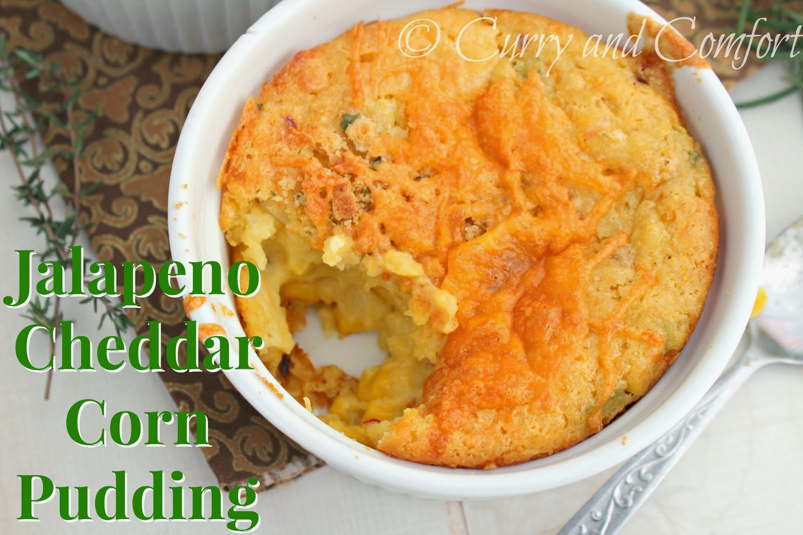 Kitchen Simmer Jalapeno Cheddar Cornbread Pudding