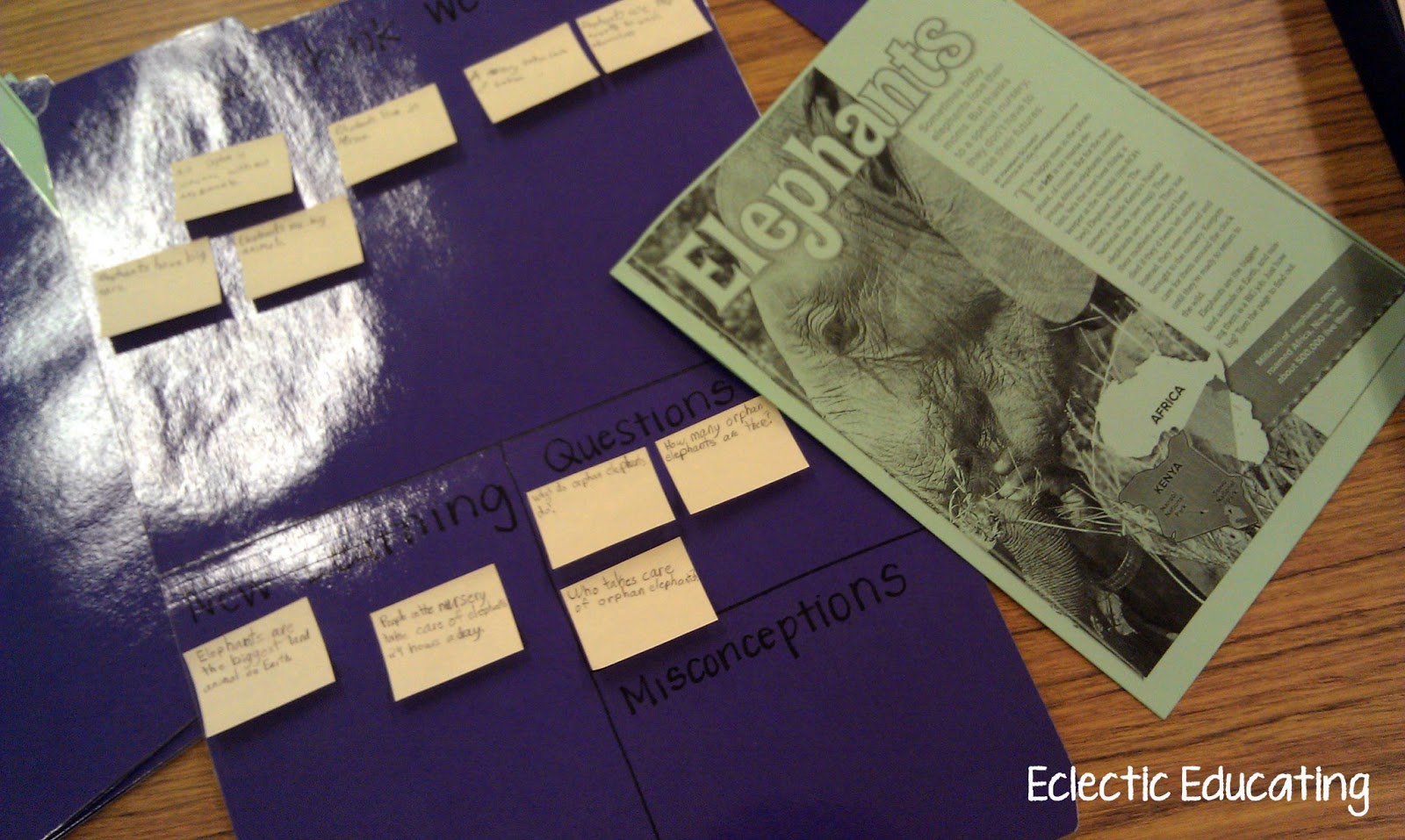 Eclectic Educating Reading Strategy File Folder