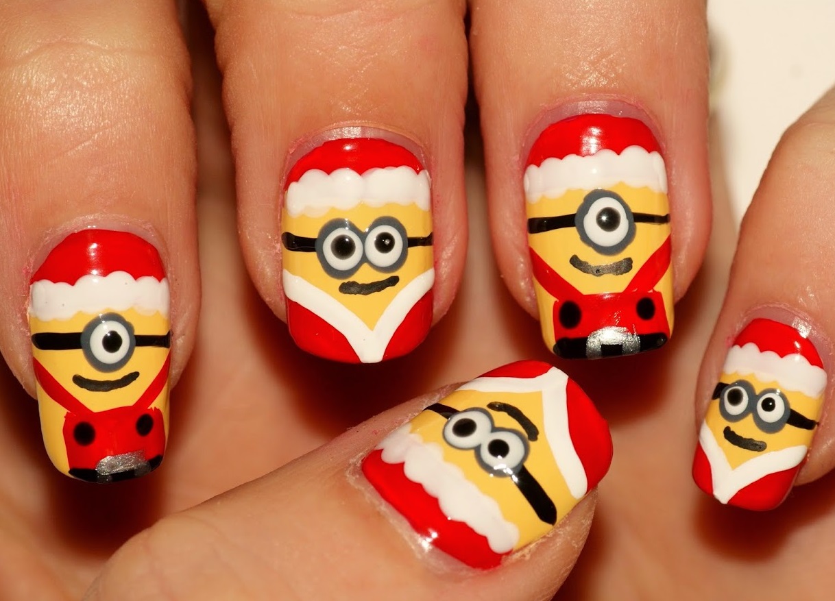 25 Cute and Easy Christmas Nail Designs for Kids - wide 6