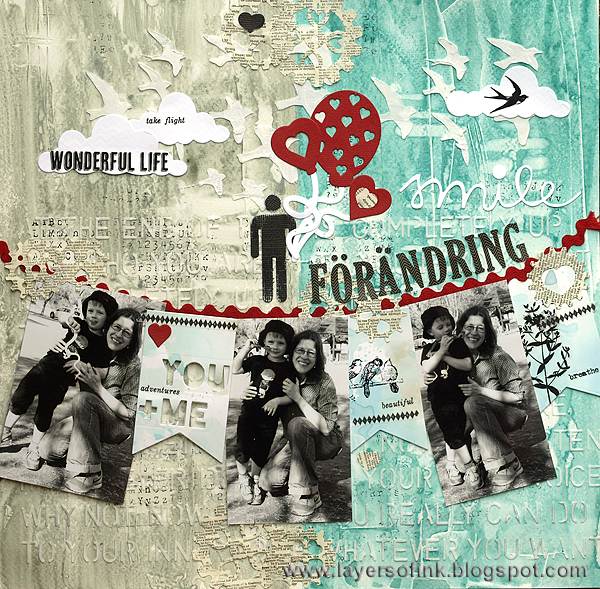 Layers of ink - Mixed Media Layout