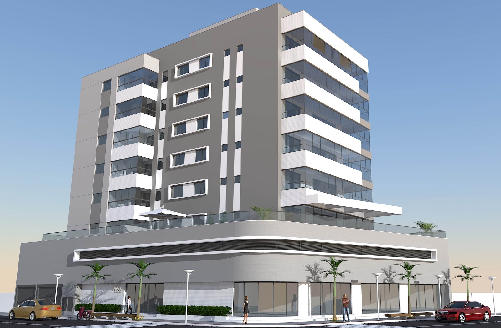 DUE ARQUITETURA: Edf. Residencial / Comercial - WHP Construtora