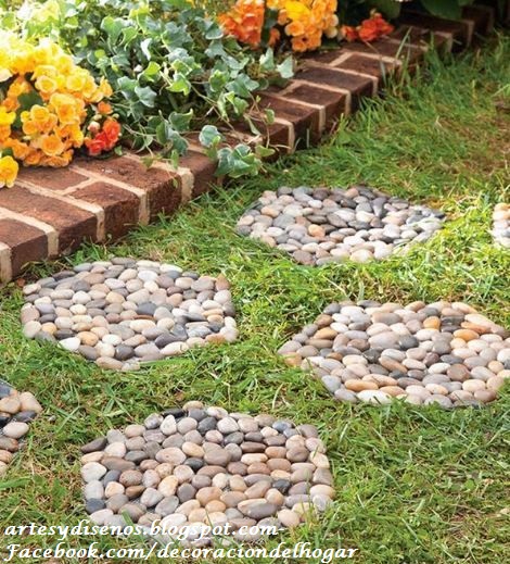 Pisos con piedras para jardines : decoración del hogar, diseño de ... Para decoración Pisos patio