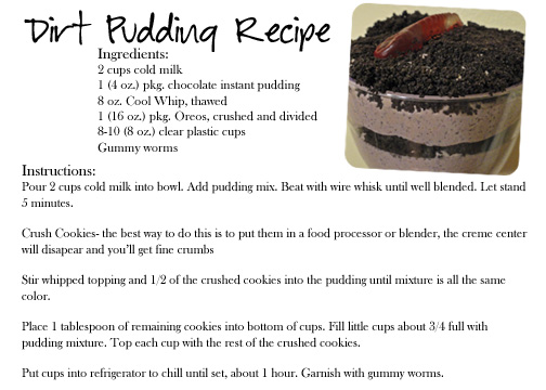 Recipe For Dirt Cake Pudding Recipe For Dirt Cake Pudding