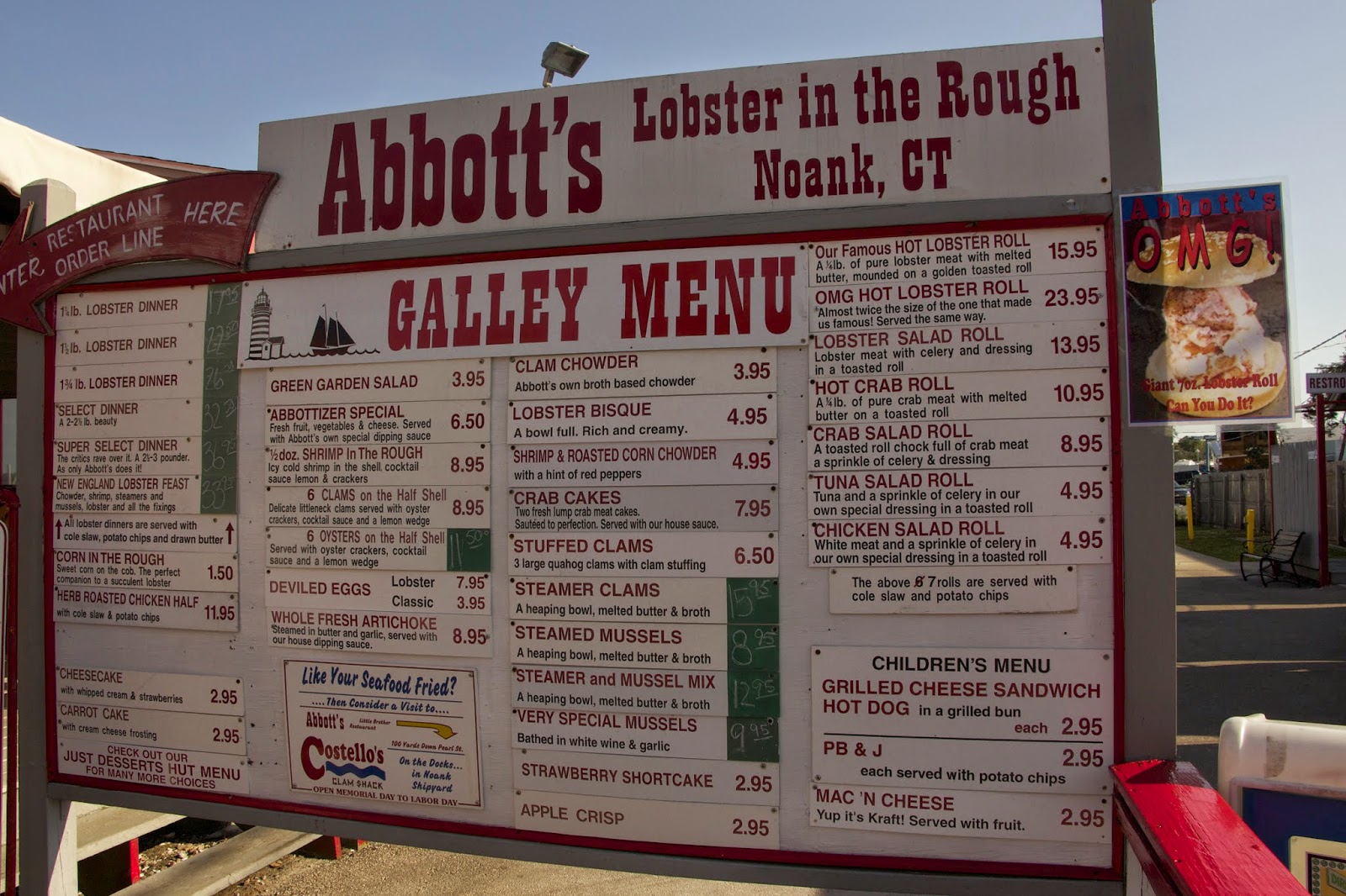 Orange Slices Abbott's Lobster in the Rough
