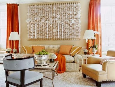 Jeffrey Bilhuber Orange Curtains | Adding Color without Paint: Interior Design Wednesday | 9 |