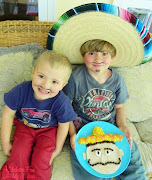 Here are my 2 youngest amigos with their Cinco de Mayo Quesadilla! (cincodemayodinner )