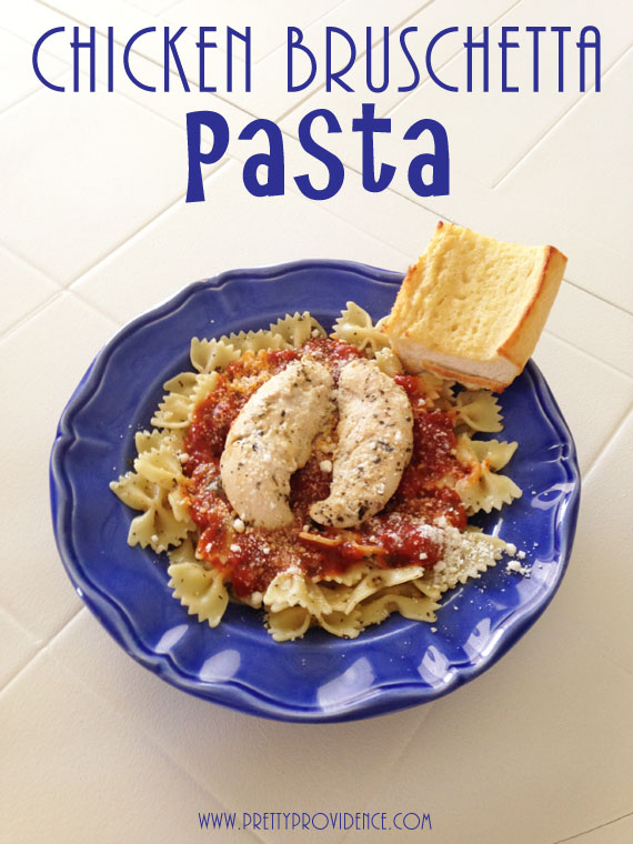 Chicken Bruschetta Pasta by www.prettyprovidence.com Chicken Bruschetta Pasta by www.prettyprovidence.com