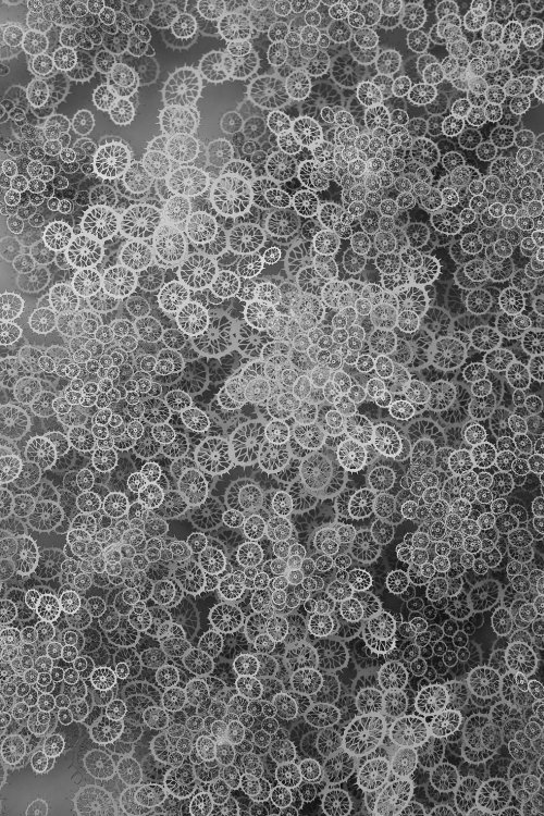 As incríveis esculturas de papel com padrões de micróbios, micro-organismos e células de Rogan Brown Rogan Brown esculturas de papel organismos microscópios micróbios células biológicas natureza