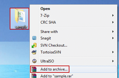 add folder to new archive add folder to new archive after extracting RAR file
