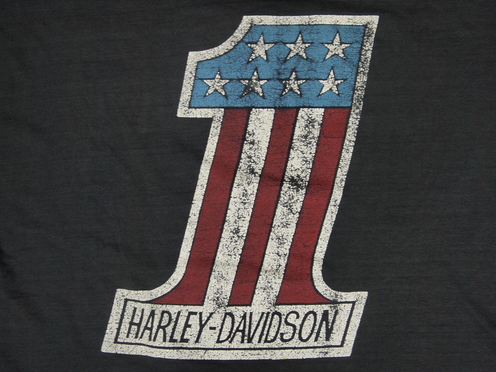 Stumptown Traders: Vintage 70s Harley-Davidson #1 T-shirt by Champion
