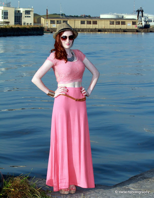 Coral Maxi Skirt Blog Review Miss Luxe