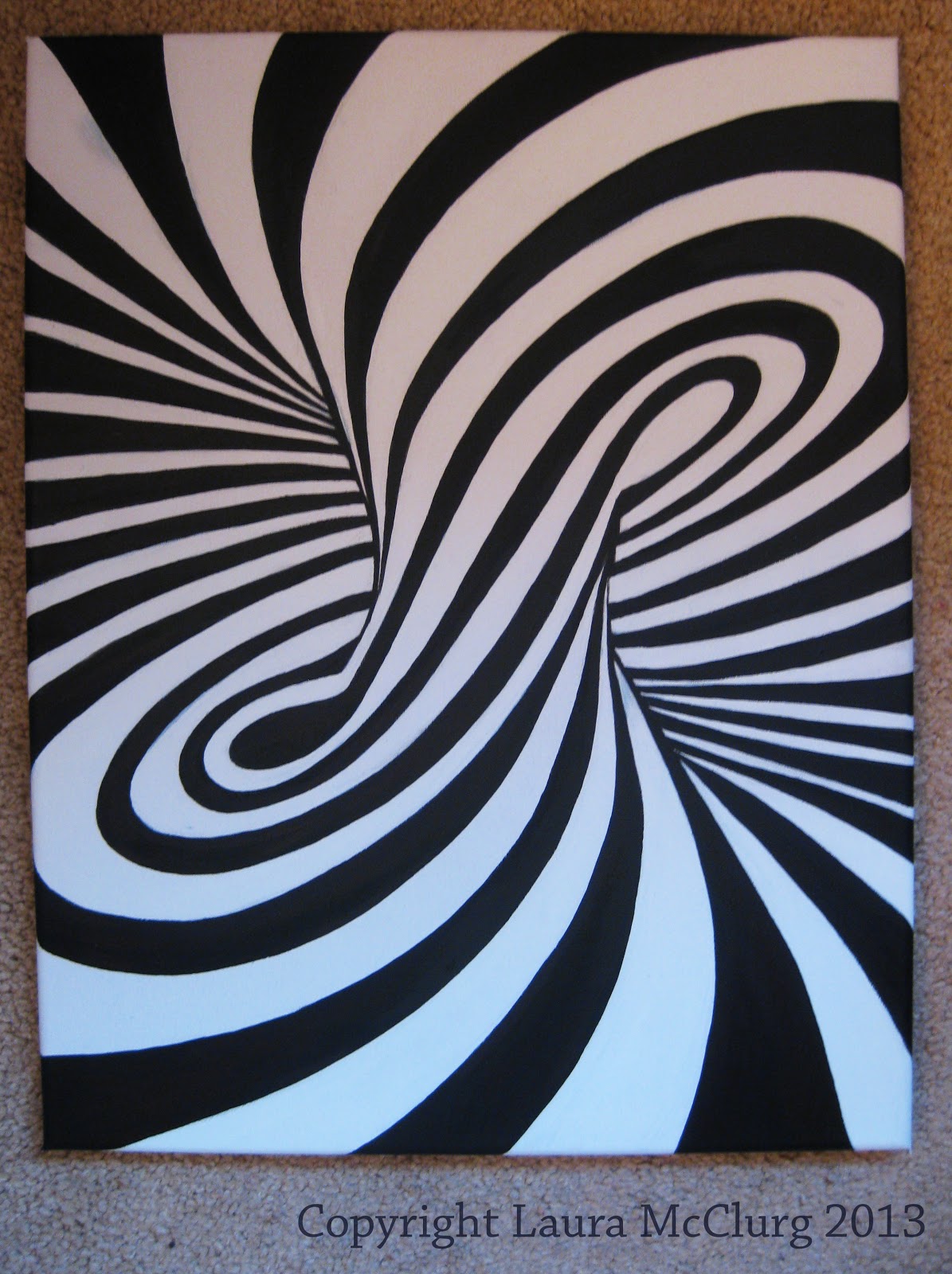 Laura McClurg Optical Illusion Painting