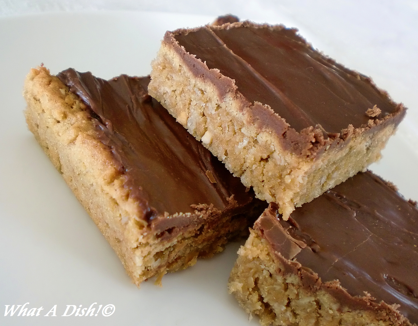 What A Dish! ChocolateFrosted Peanut Butter Bars