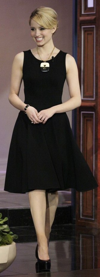 Get Dianna Agron's Jay Leno Show Dress for Less Get Dianna Agron's Jay Leno Show Dress for Less