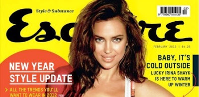 Irina Shayk: Esquire Febrero de 2012.