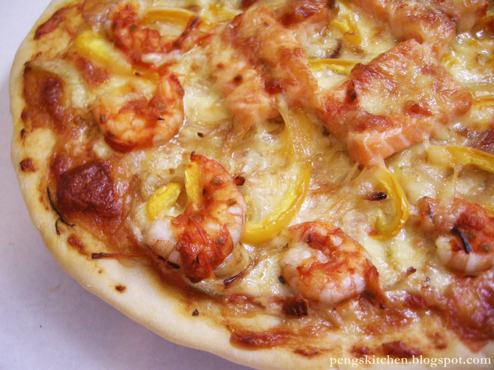 Peng's Kitchen Prawn & Salmon Pizza