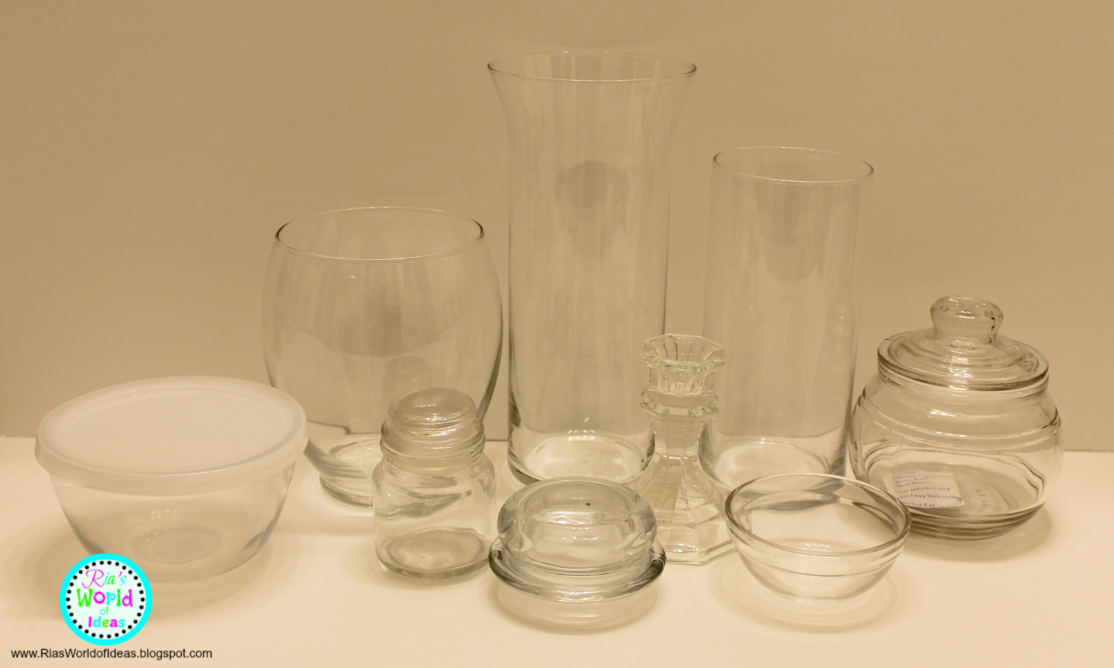 Ria's World of Ideas DIY Dollar Tree Apothecary Jars