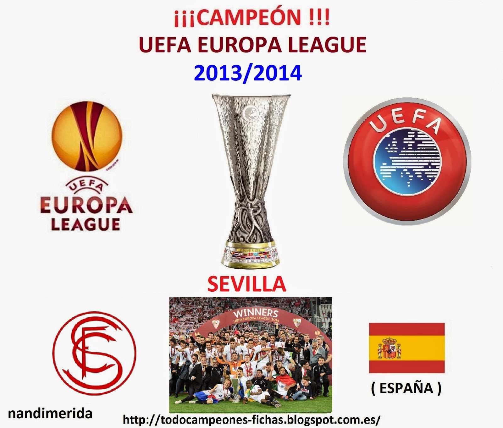 TODOCAMPEONES ( TODOFUTBOL ) ( TODOFUTBOL ) FICHAS CAMPEONES UEFA