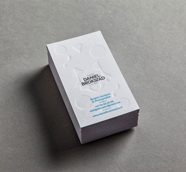 Embossed Business Cards