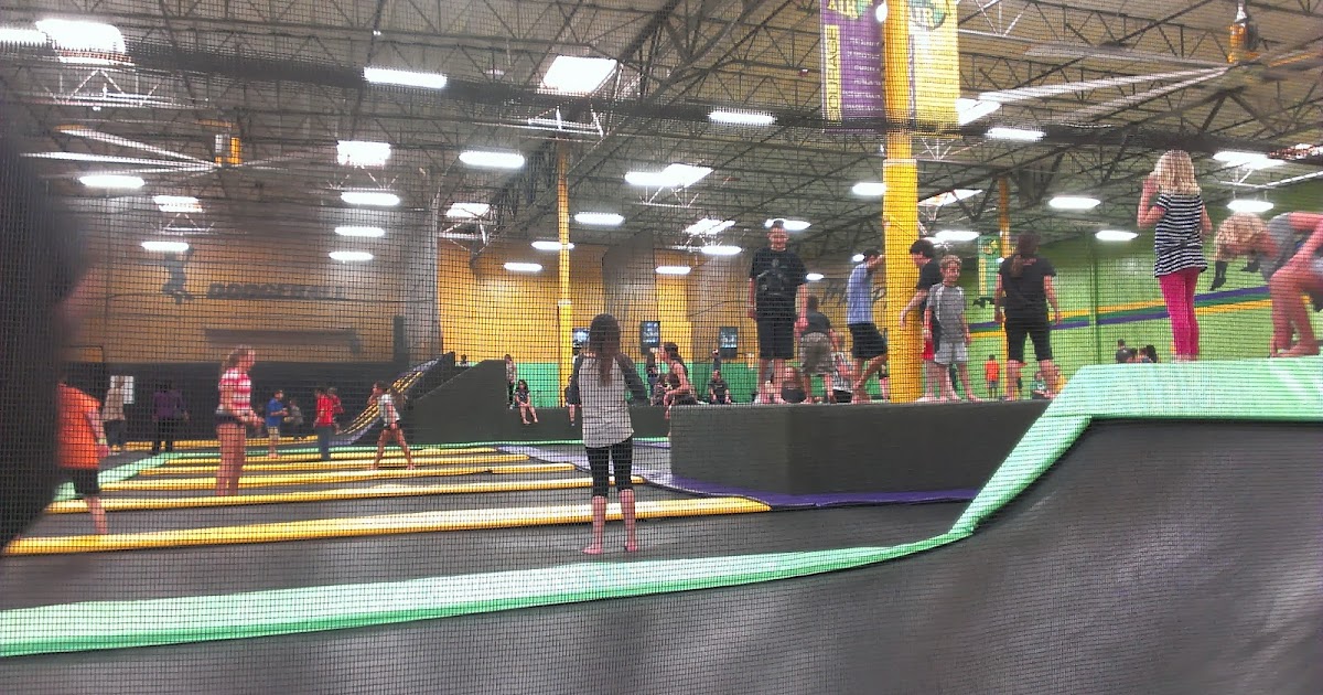 Jumping at Get Air Trampoline Park Phil's America Exchange Year