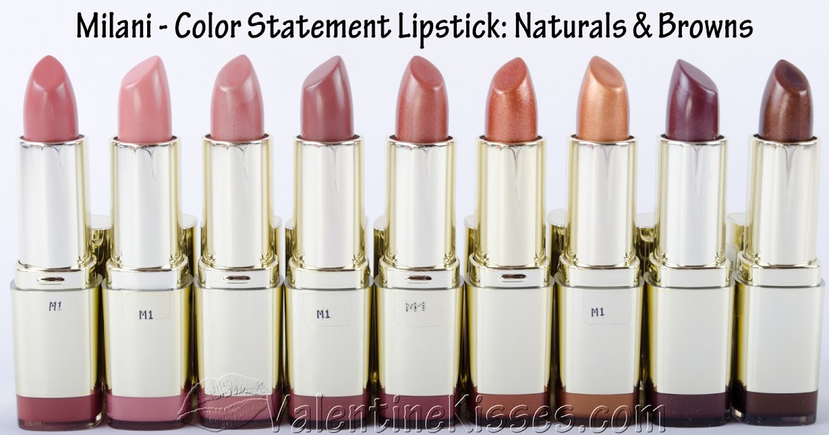 Valentine Kisses Milani Color Statement Lipstick for Naturals & Browns