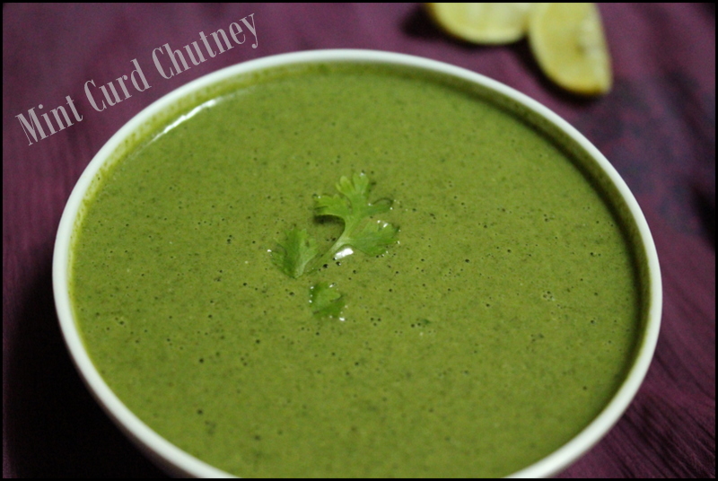 Priya's Menu Yum Yum Yummy food for Food lovers Mint Curd Chutney