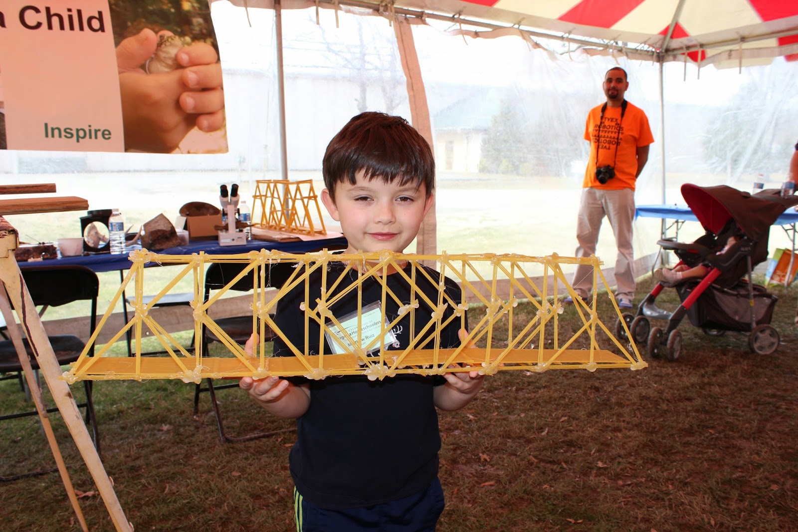 Science Through the Eyes of a Child Spaghetti Bridge Building