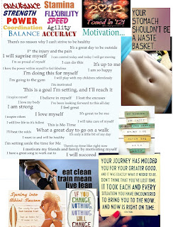 sample fitness vision board