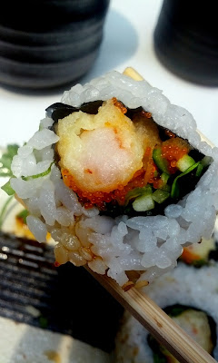 Shrimp Tempura Roll at Sushi Zen in New York, NY - Photo by Taste As You Go