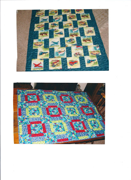Quilts I made for my little grandson Sammy