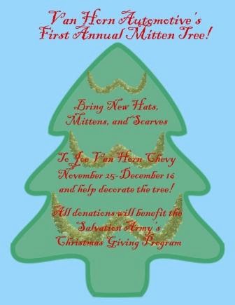 Van Horn Auto Group Blog: Van Horn Hosts a Hat and Mitten ...