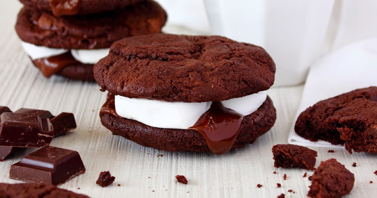 Chocolate chip cookies met marshmallows
