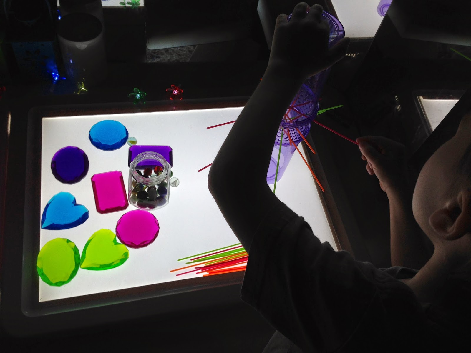 More Light Table Play Homeschool and Light Tables