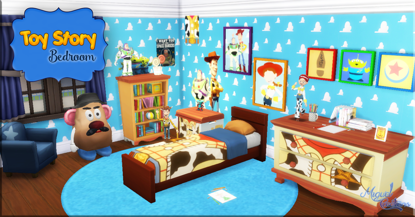 My Sims 4 Blog Toy Story Bedroom Set by Miguel