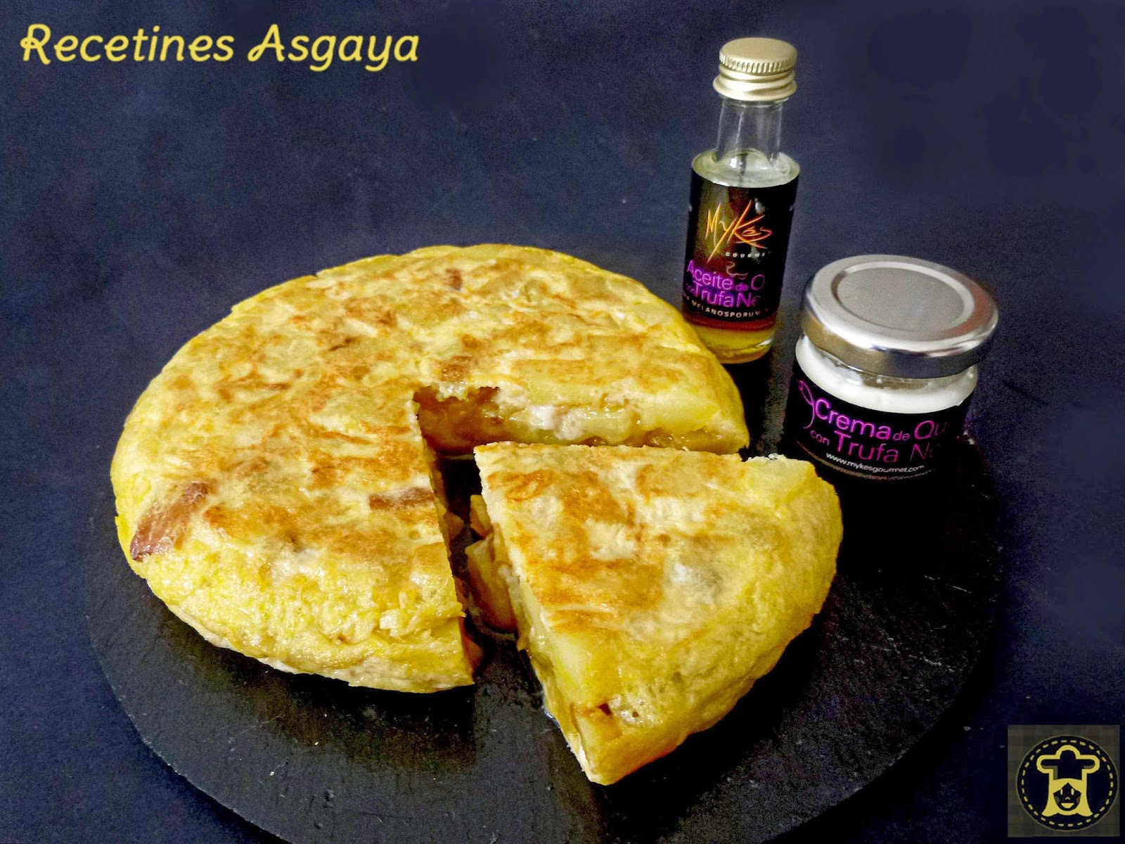 Tortilla con Queso y Aceite con Trufa RECETINES ASGAYA