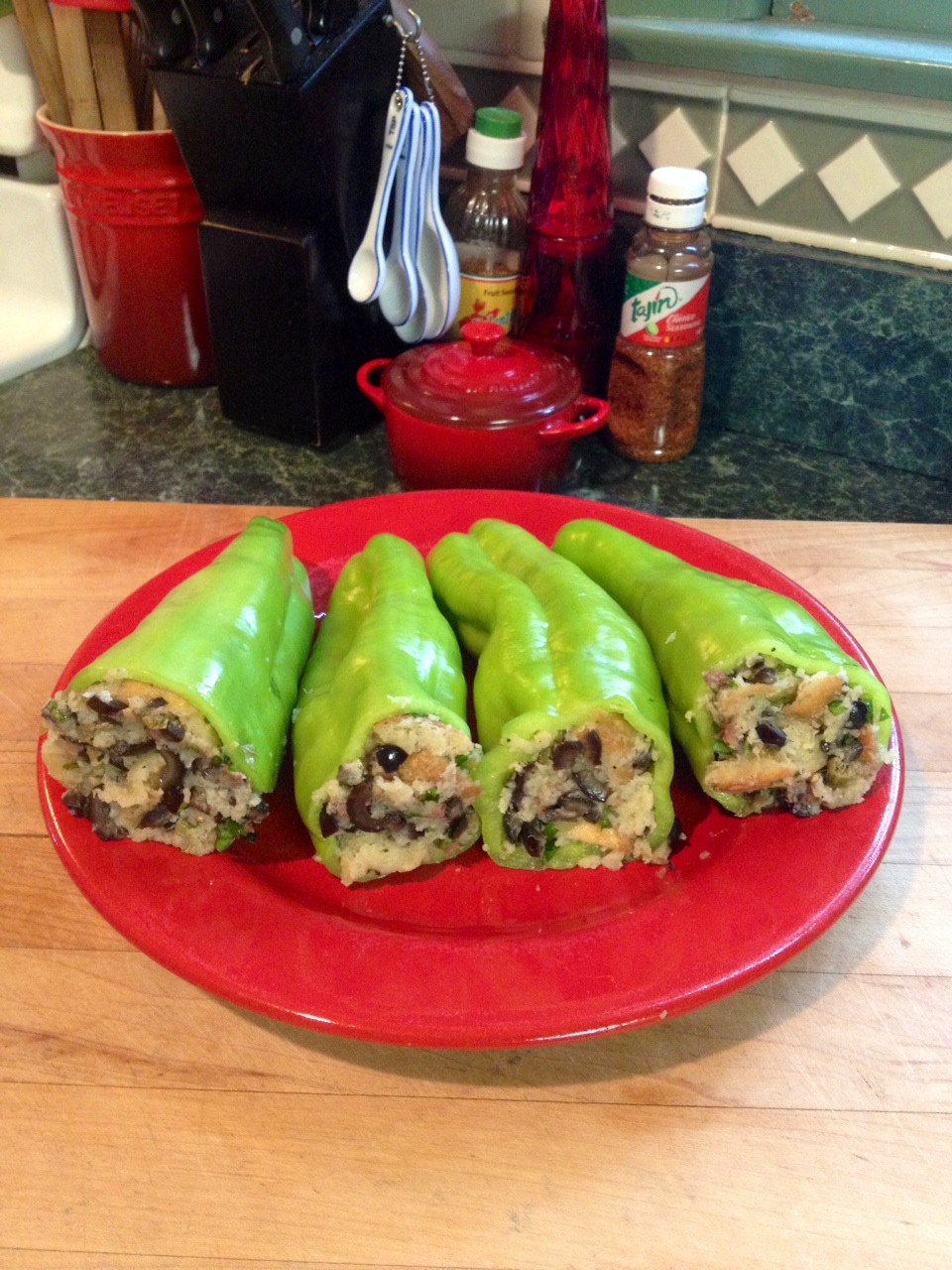 Carla's Kitchen Capers Italian Style Stuffed Peppers