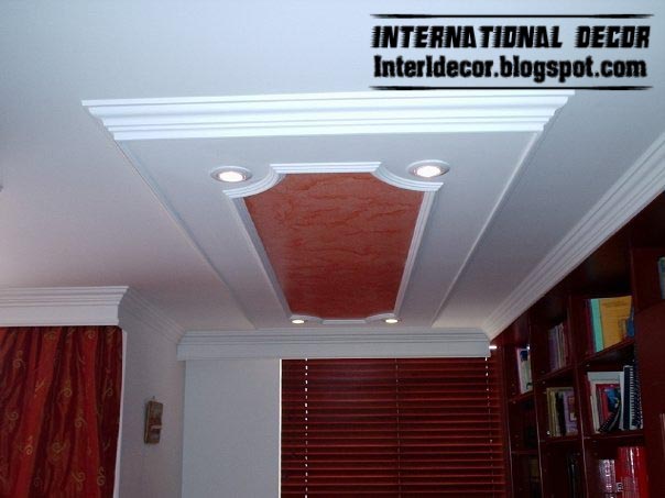 Classic gypsum, plaster roof in Spanish designs, calm gypsum roof ...