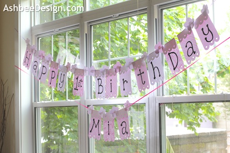 ashbee design quick and easy diy birthday banner