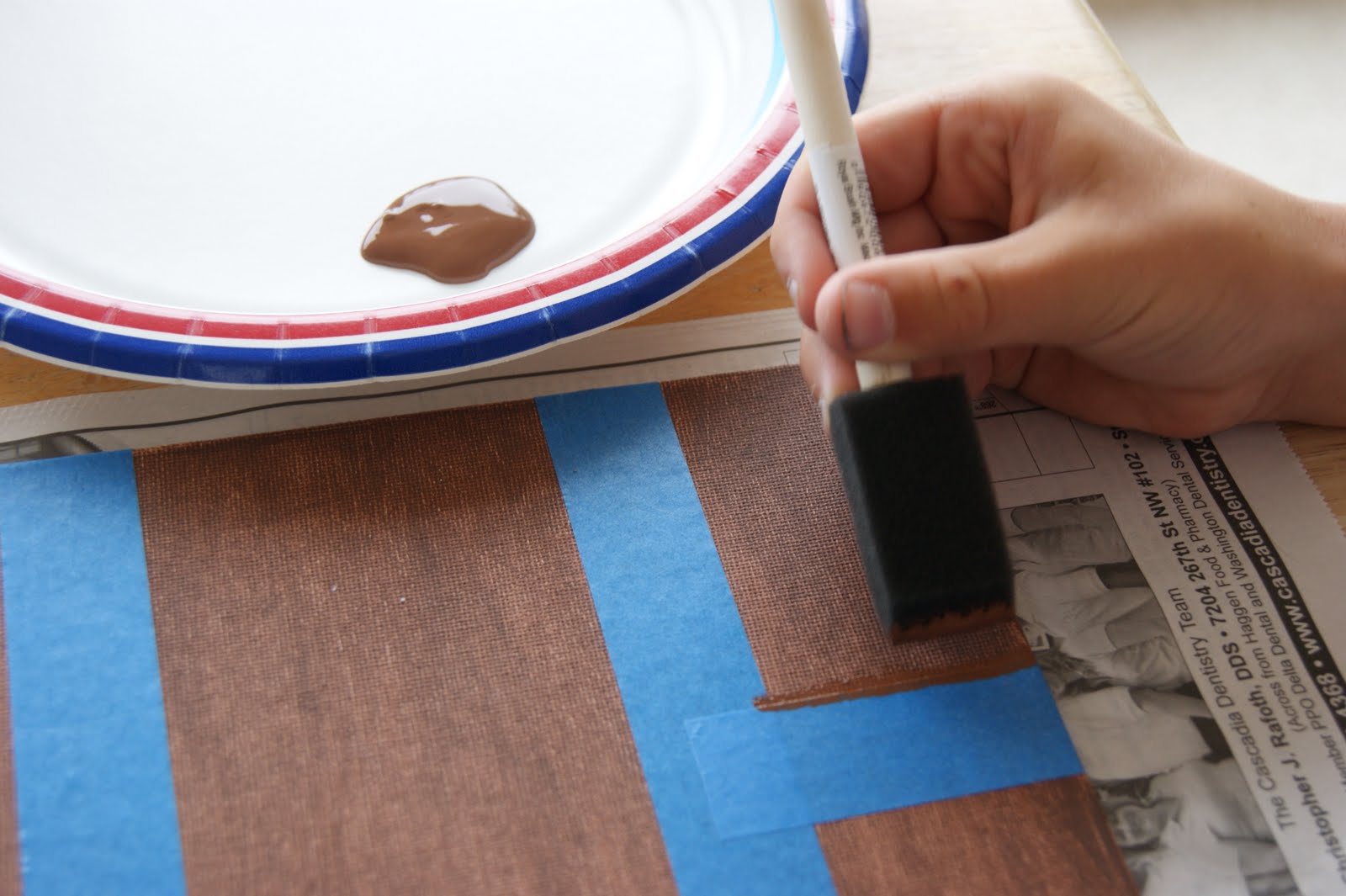 michelle paige blogs Painters Tape Canvas Art