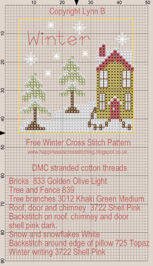 happiness is cross stitching free winter mini cross how to design cross stitch patterns on computer