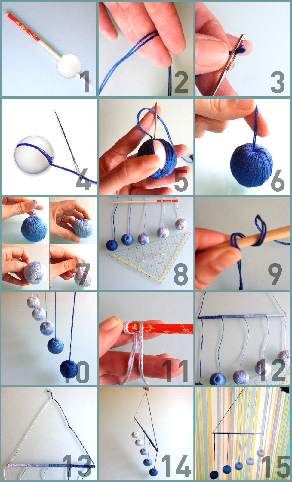 COMO FAZER UM GOBBI MOBILE MONTESSORI Petit Mondo Montessori Portugal