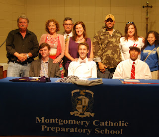 SPRING SIGNING DAY AT MONTGOMERY CATHOLIC ON WEDNESDAY, MAY 15 2