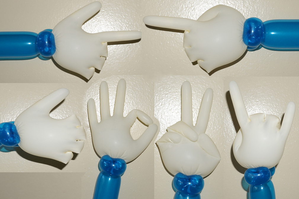 Balloon animals twisting instructions How to make hand signs (Like