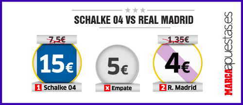 marca apuestas megacuota mas bono 150 euros champions Shalke vs Real Madrid 18 febrero marca apuestas megacuota mas bono 150 euros champions Shalke vs Real Madrid 18 febrero