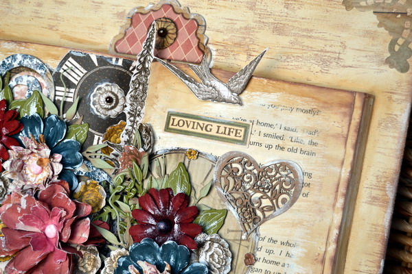 Altered Book Canvas by Denise van Deventer using BoBunny Provence Collection Altered Book Canvas by Denise van Deventer using BoBunny Provence Collection